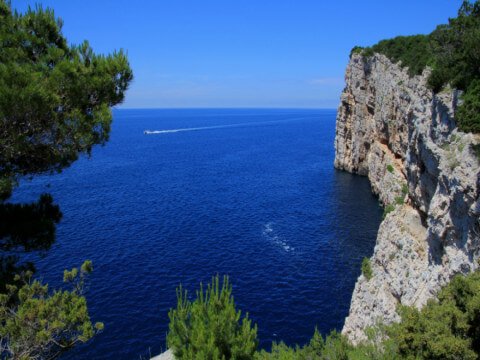 Nationale park Kornati, blauwe zee
